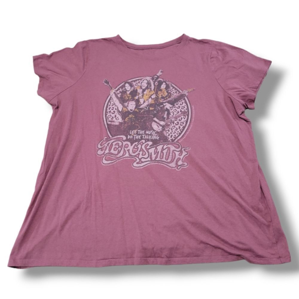 Aerosmith Top Size 4 By The Vinyl Icons Graphic Tee Let The Music Do The Talking